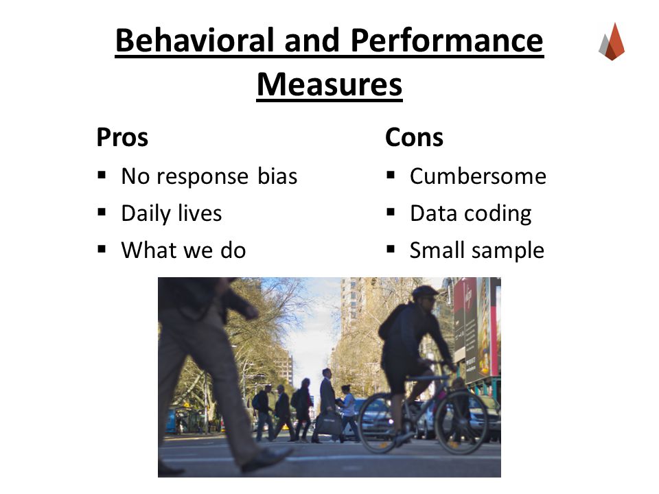 Pros  No response bias  Daily lives  What we do Cons  Cumbersome  Data coding  Small sample