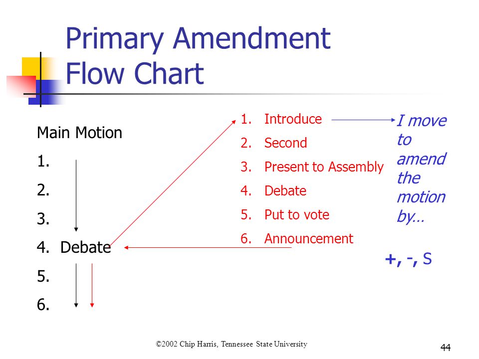 Robert S Rules Of Order Flow Chart