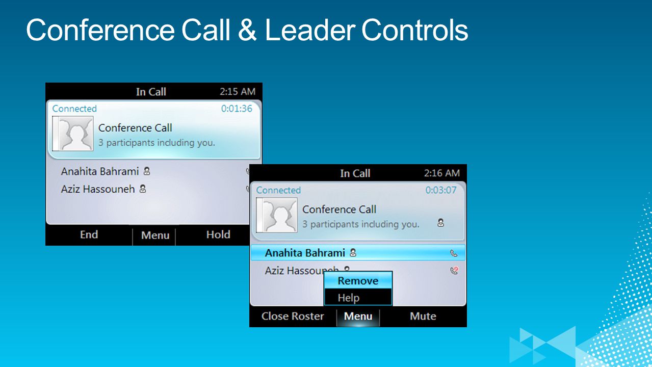 Conference Call & Leader Controls