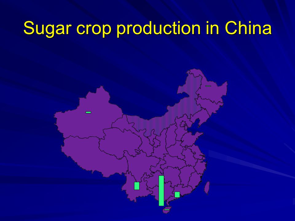 Sugar crop production in China