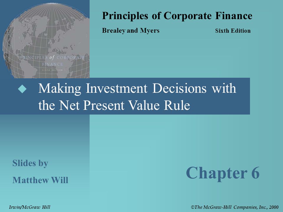 Брейли майерс корпоративные. Principles of Finance. Management Slides. Брейли Майерс Вильямс.