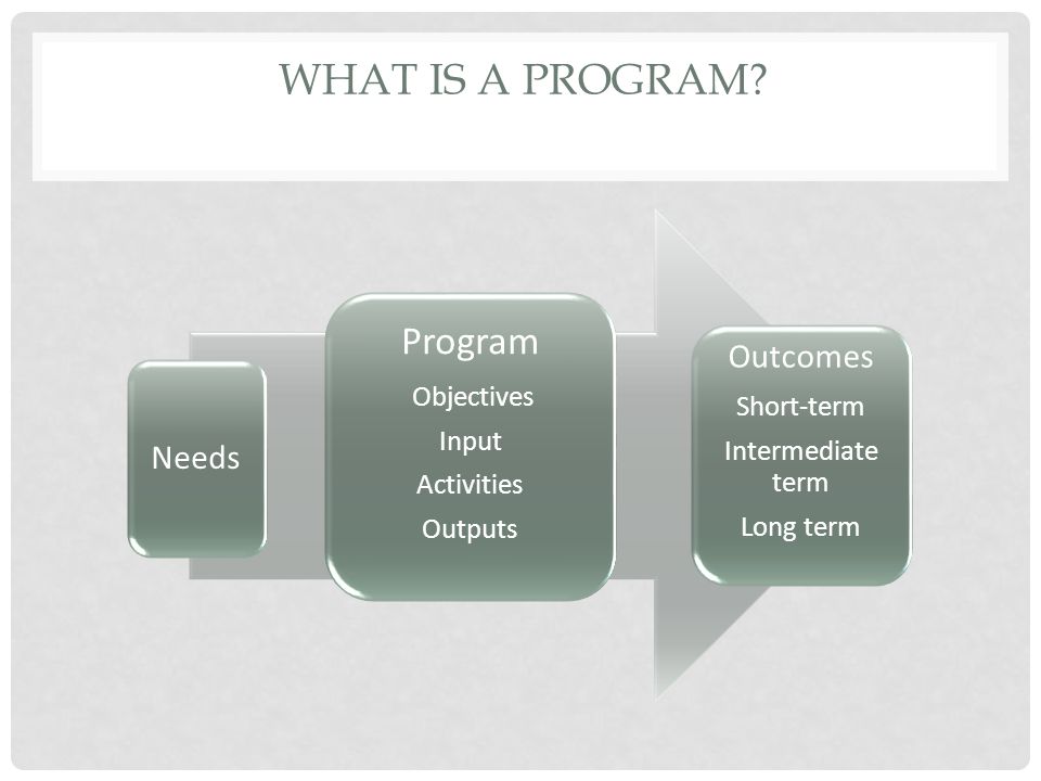 WHAT IS A PROGRAM.