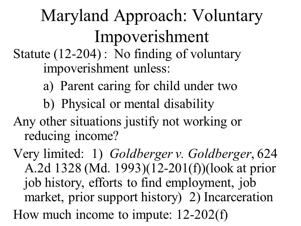 child support non custodial parent not working