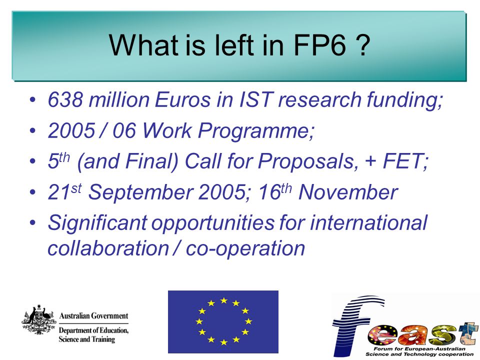 What is left in FP6 .