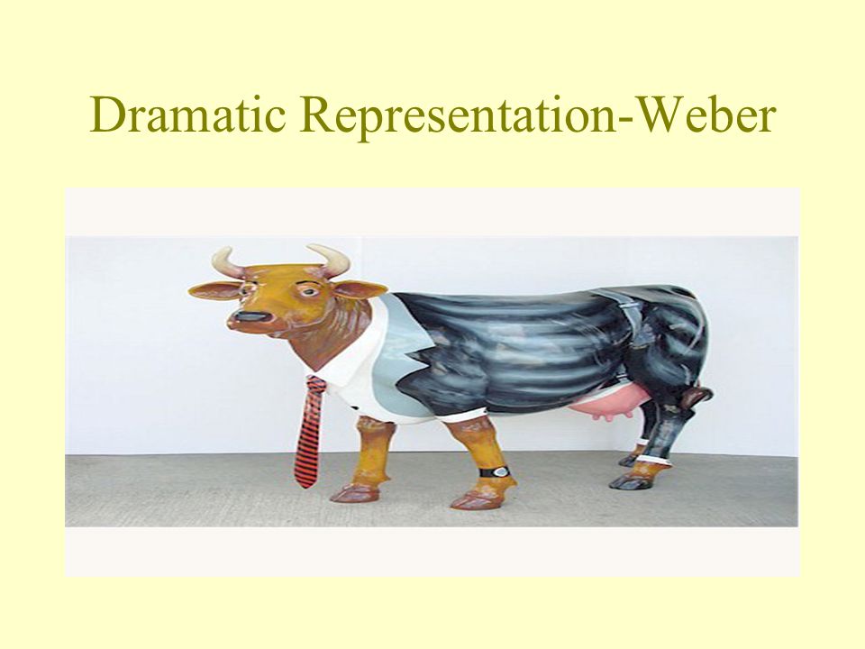 Dramatic Representation-Weber