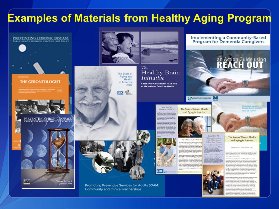 Examples of Materials from Healthy Aging Program