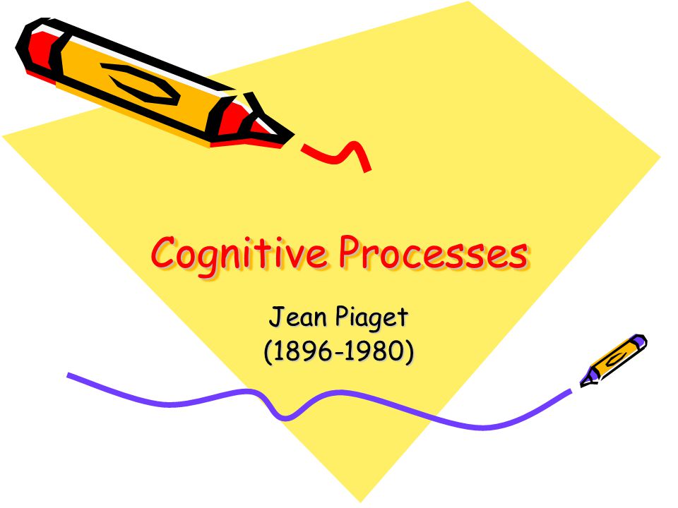 Cognitive Processes Jean Piaget ( )