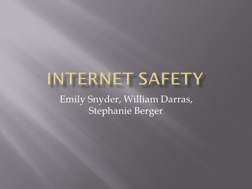 Emily Snyder, William Darras, Stephanie Berger