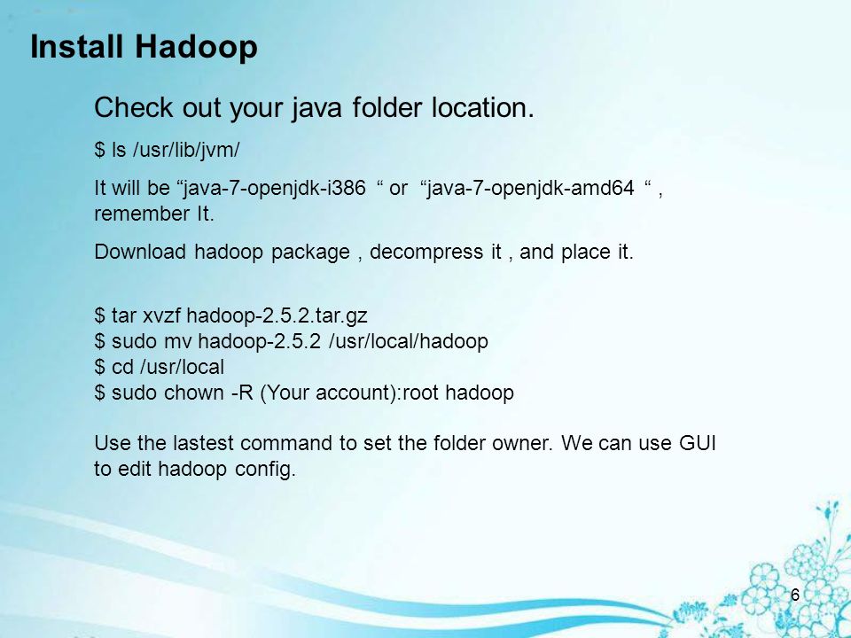 1 Hadoop HDFS Install Hadoop HDFS with Ubuntu ppt download