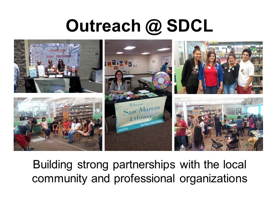 SDCL Building strong partnerships with the local community and professional organizations