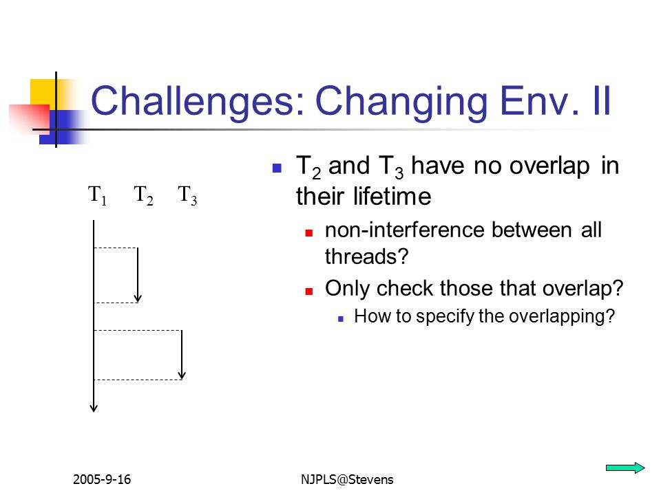 Challenges: Changing Env.