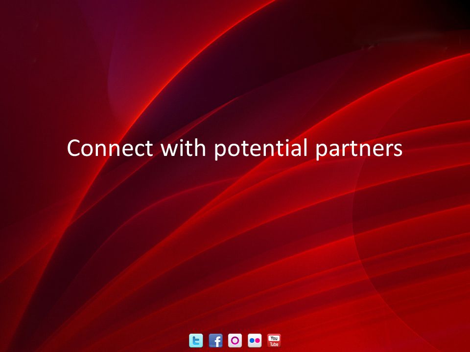 Connect with potential partners