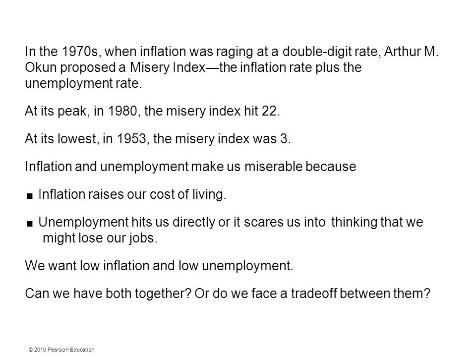 In the 1970s, when inflation was raging at a double-digit rate, Arthur M.