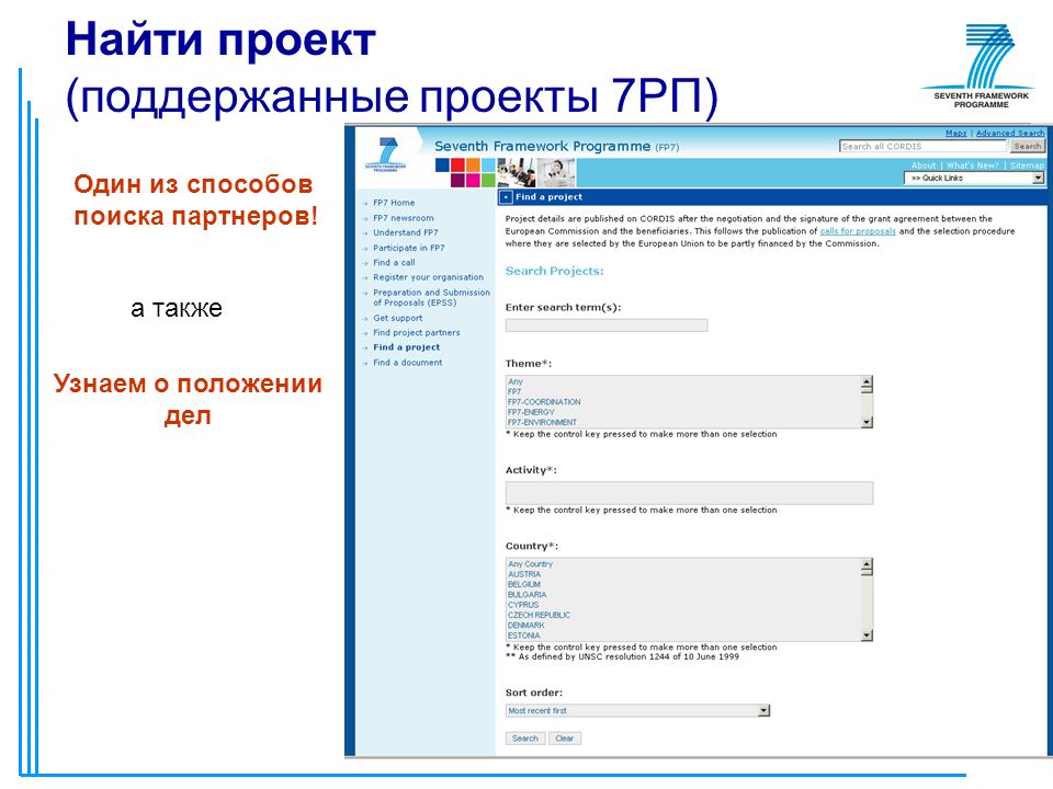 Цитис поиск проектов