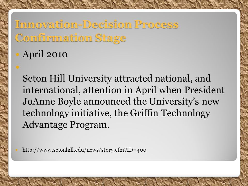 April 2010 Seton Hill University attracted national, and international, attention in April when President JoAnne Boyle announced the University’s new technology initiative, the Griffin Technology Advantage Program.