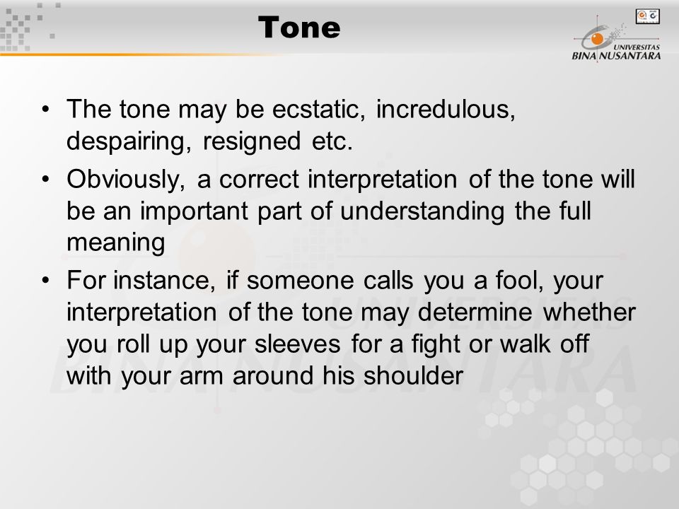 Tone in poetry. Tone Tone, in literature, may be defined as the writer's or  speaker's attitude toward his subject, his audience, or himself. It is the.  - ppt download