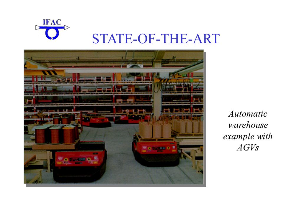 STATE-OF-THE-ART Automatic warehouse example with AGVs