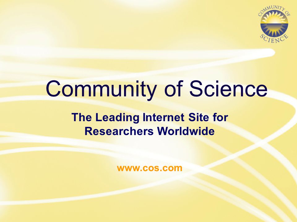 Community of Science The Leading Internet Site for Researchers Worldwide