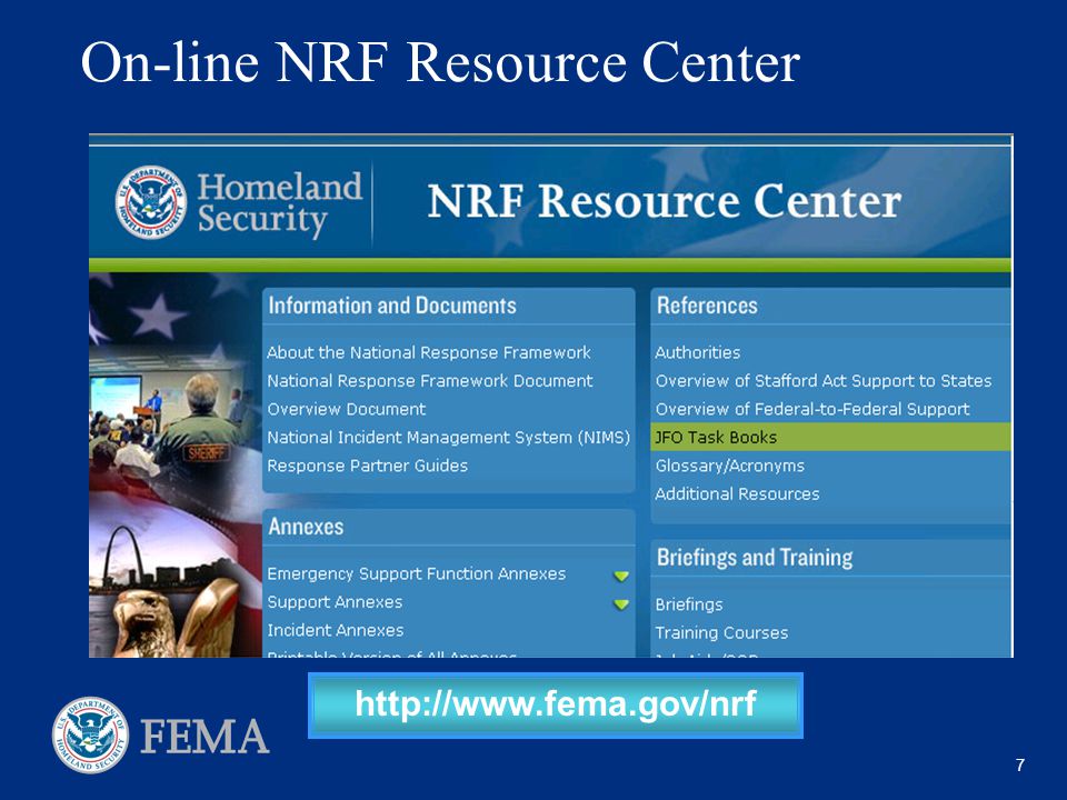 7 On-line NRF Resource Center