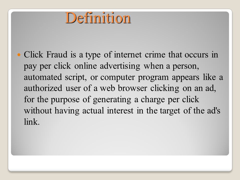 The Meaning of Click