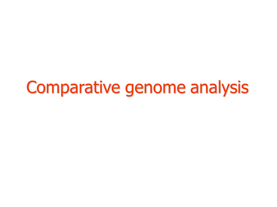 Comparative genome analysis