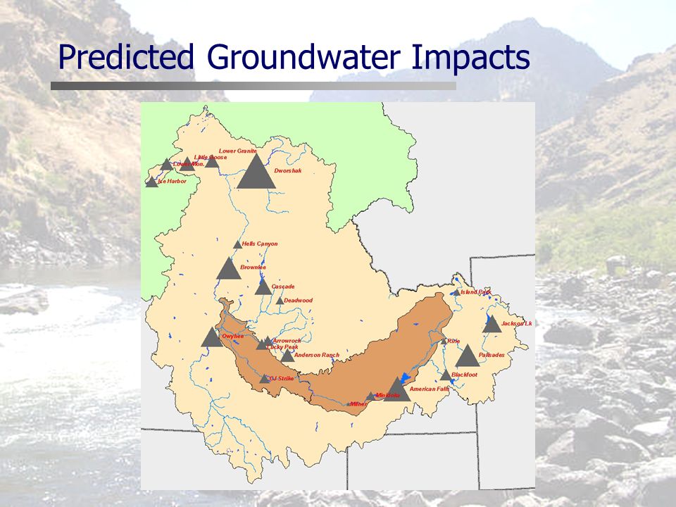 Predicted Groundwater Impacts