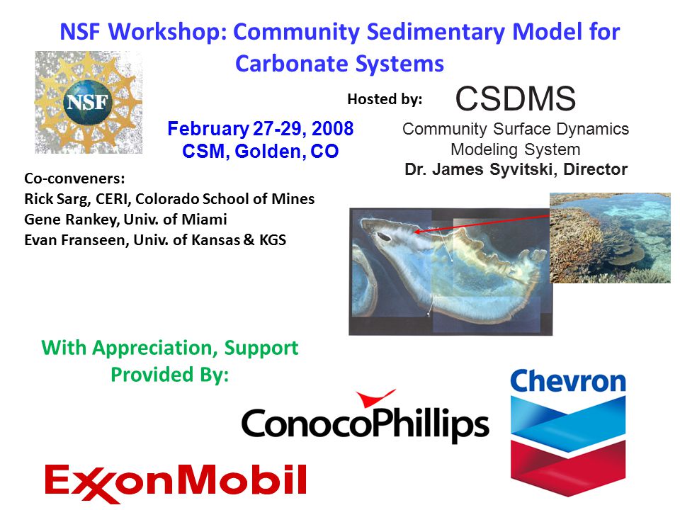CSDMS Community Surface Dynamics Modeling System Dr.
