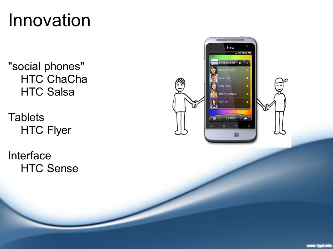 Innovation social phones HTC ChaCha HTC Salsa Tablets HTC Flyer Interface HTC Sense