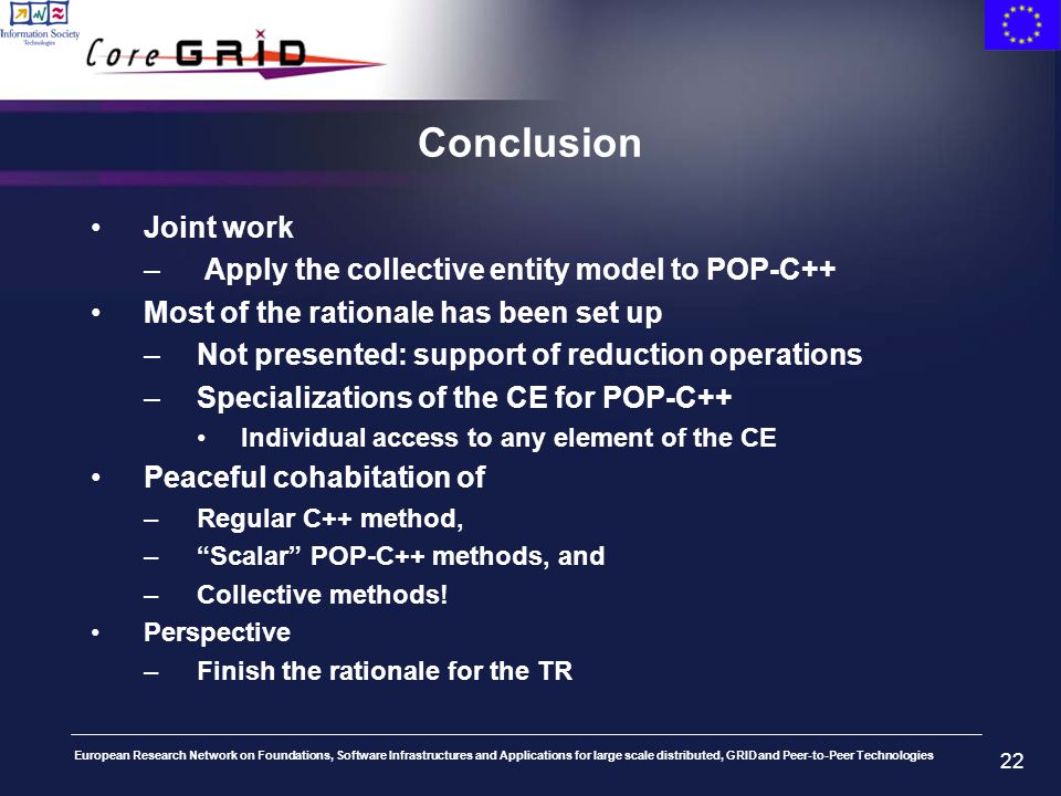 Applying the collective entity concept to POP-C++ Pierre Kuonen & Christian  Pérez EIA-Fr & INRIA WP3 – Task 3.1 Krakow Meeting, June 27 th ppt download