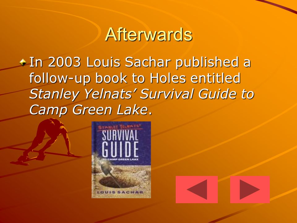 Holes” By Louis Sachar. Directions The following activity will