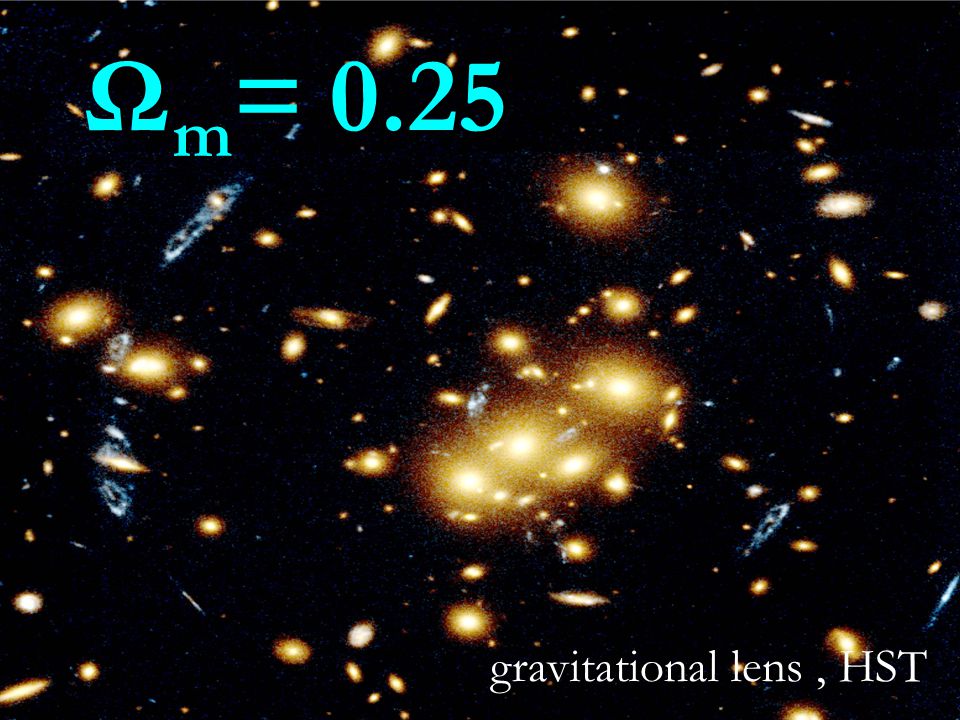 gravitational lens, HST Ω m = 0.25