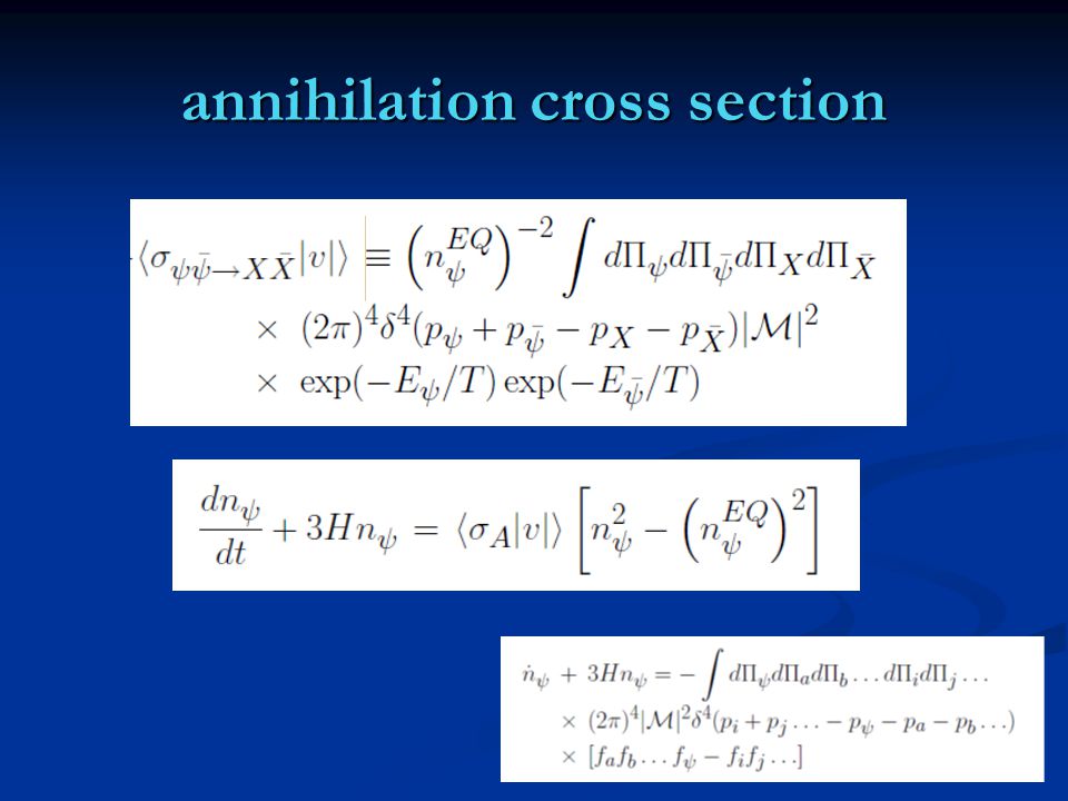 annihilation cross section