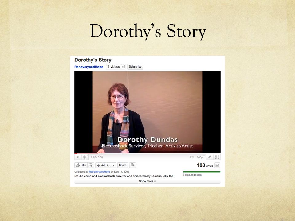 Dorothy’s Story