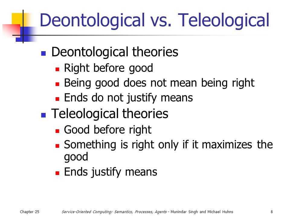 deontological and teleological