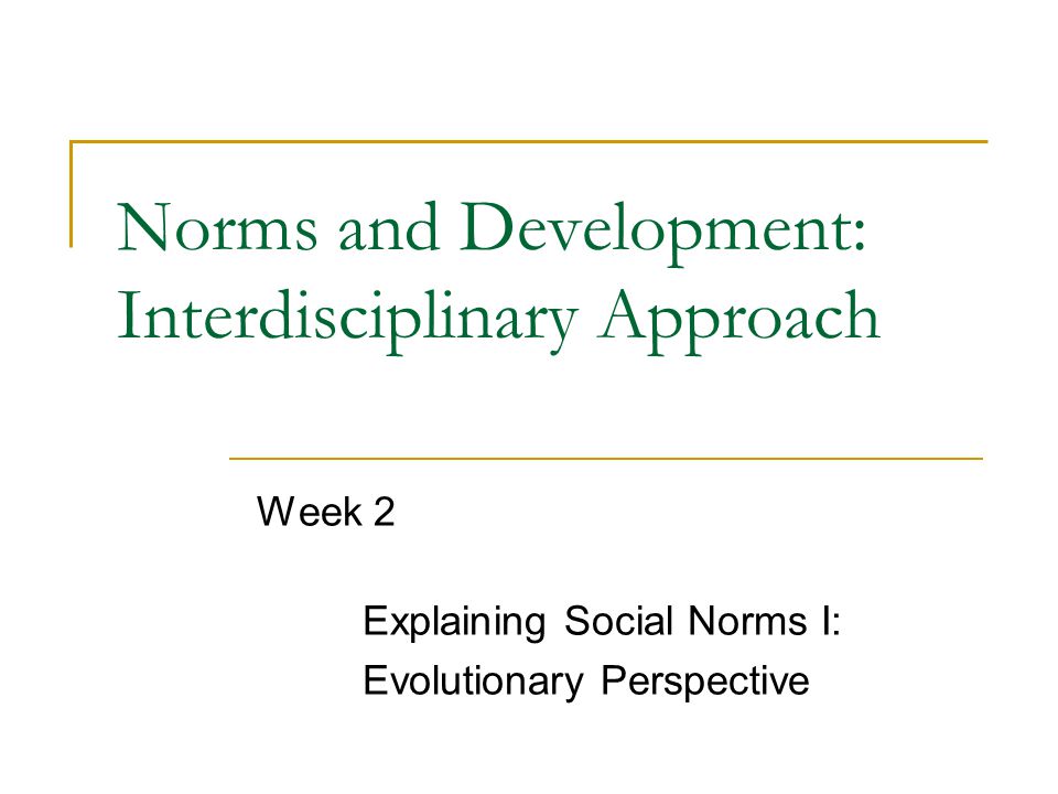 Explaining Norms