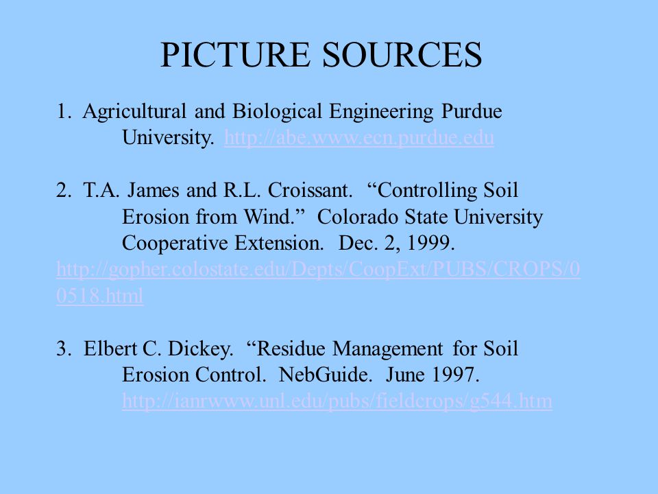 1. Agricultural and Biological Engineering Purdue University.
