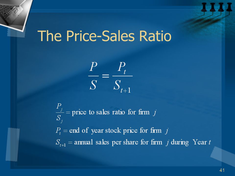 41 The Price-Sales Ratio