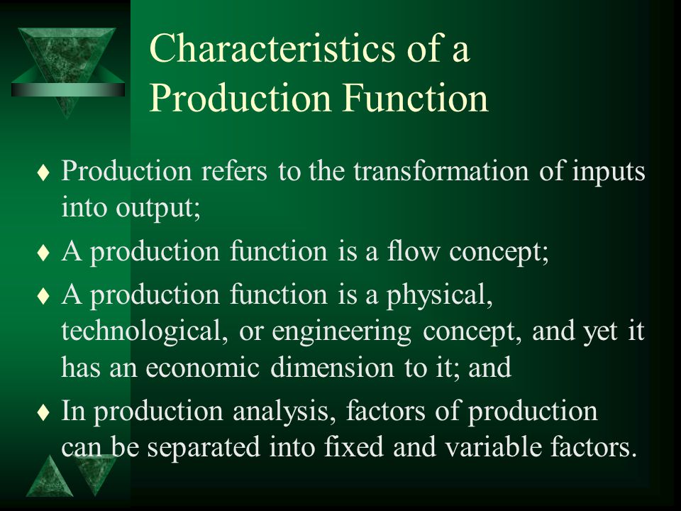 what is the production function in economics