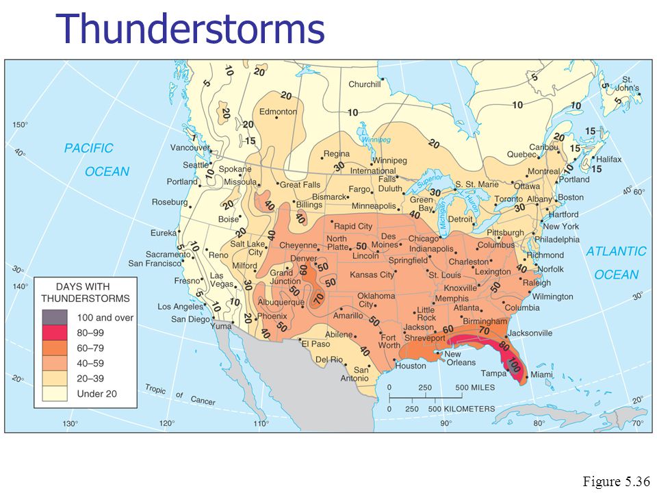 Thunderstorms Figure 5.36