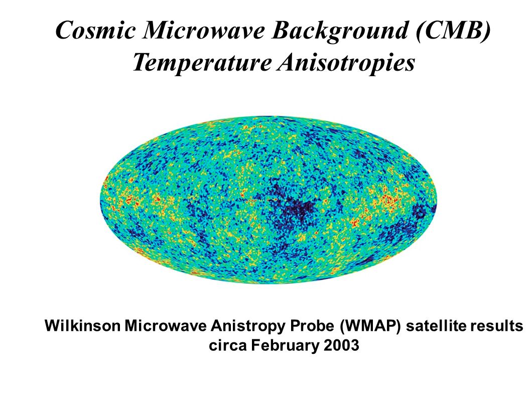 Cosmic Microwave Background (CMB) Temperature Anisotropies Wilkinson Microwave Anistropy Probe (WMAP) satellite results circa February 2003