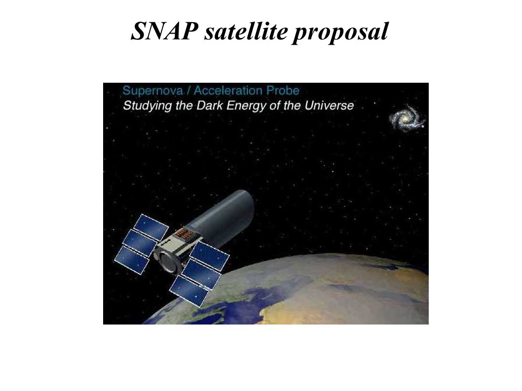 SNAP satellite proposal