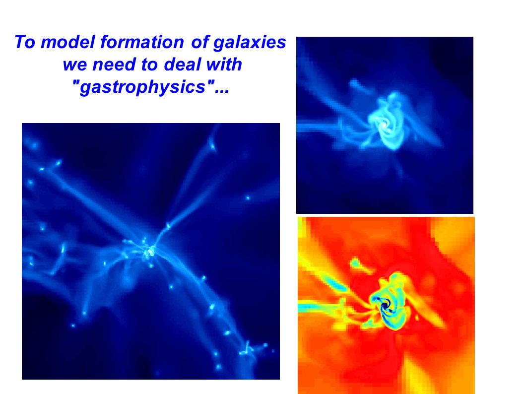 To model formation of galaxies we need to deal with gastrophysics ...