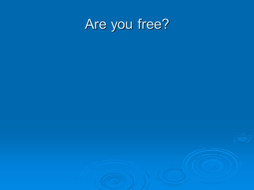 Are you free