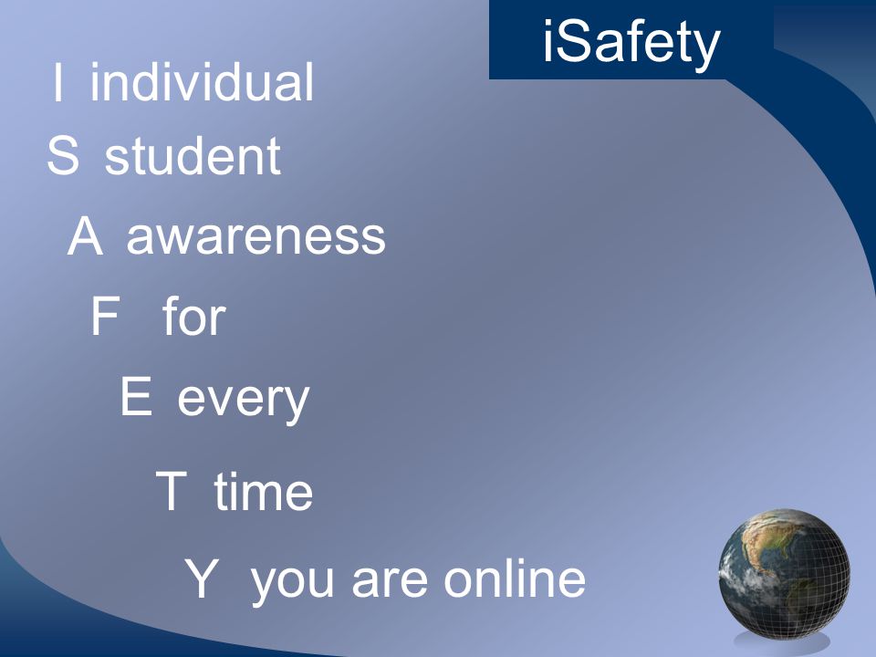 iSafety for Students Surf Safely What does it mean to Surf Safely.