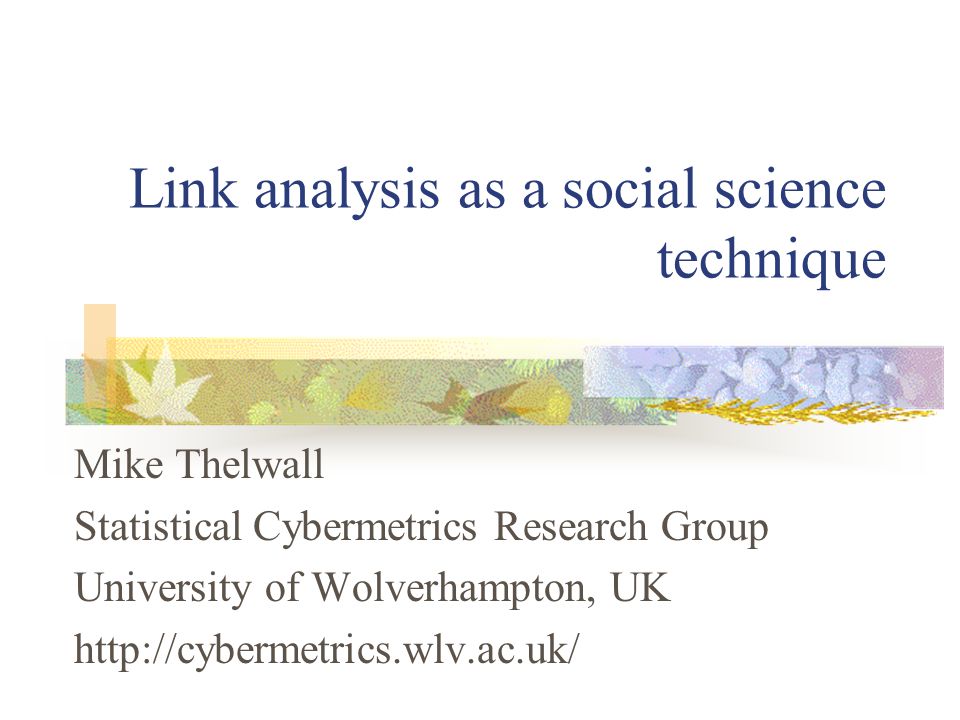 statistical cybermetrics research group