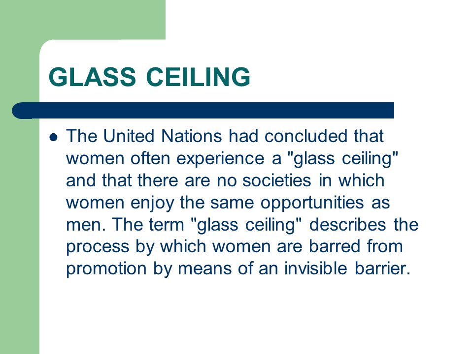 Discrimination Of Women In The Usa The Definition Gender