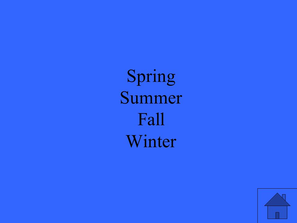 23 Spring Summer Fall Winter