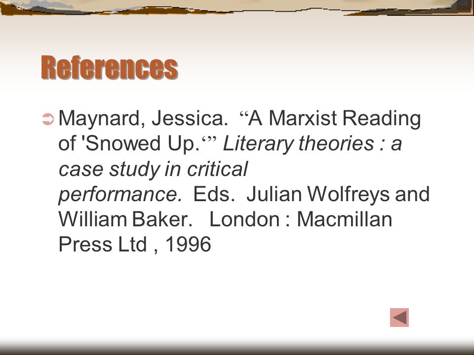 Literary Theories: A Case Study in Critical Performance