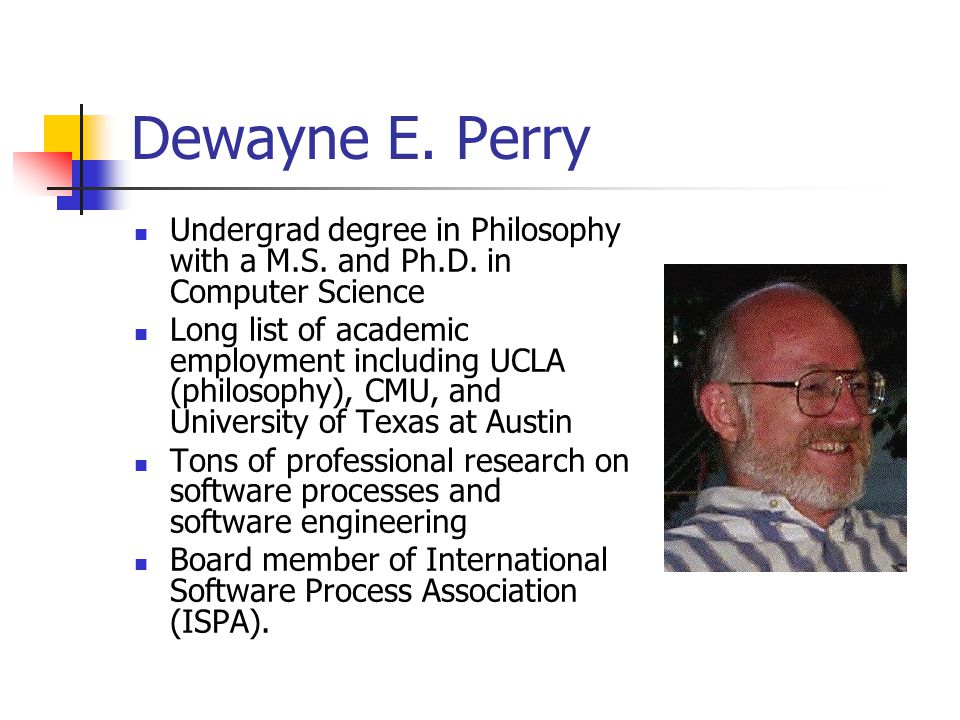 Foundations for the Study of Software Architecture by Dewayne Perry &  Alexander Wolf ACM SIGSOFT, Oct Presented by Charles Reid 2/7/ ppt download