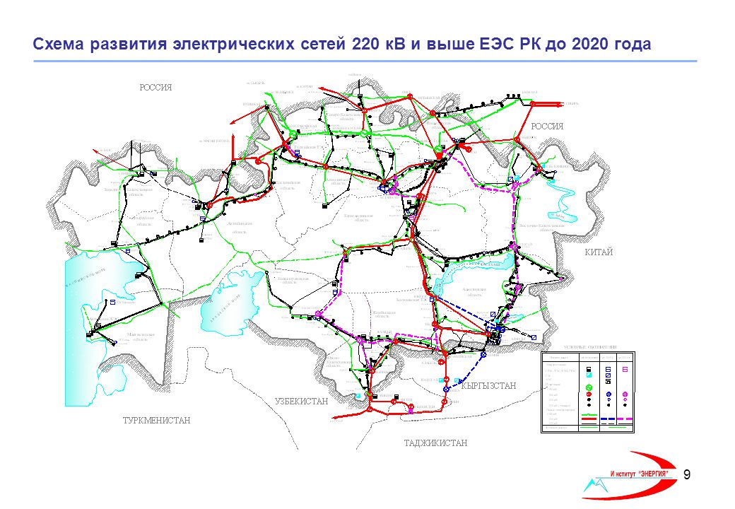 Карта электрических сетей россии